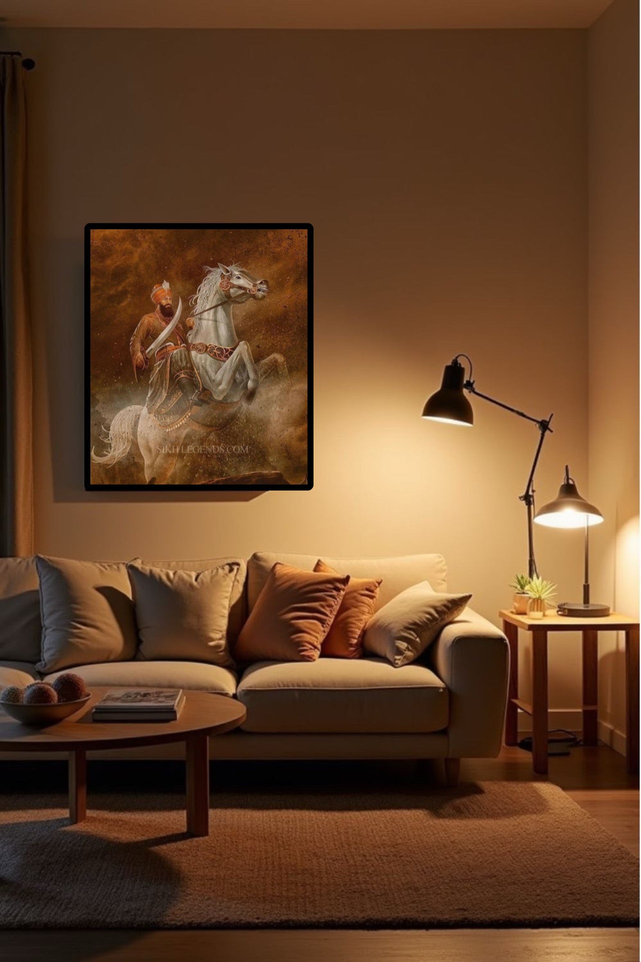 Guru Gobind Singh Ji Warrior Wall Art Poster