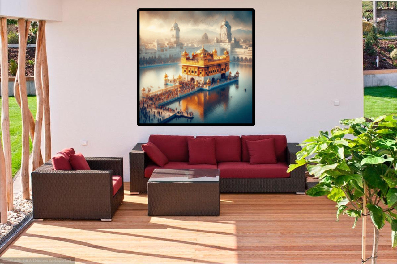 Sikhi Inspiring Golden Temple Sri Harmandir Sahib Wall Art Poster