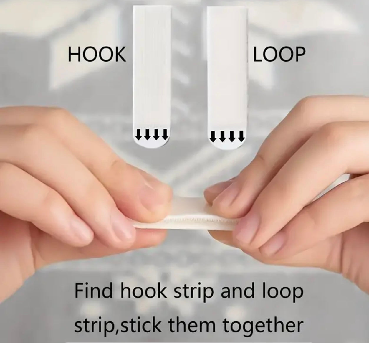 5Pcs Heavy Duty Adhesive Picture Hanging Strips with Punch Hole