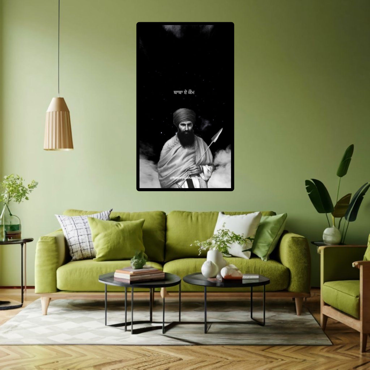 Sikhi Sant Giani Jarnail Singh Ji Bhindrawale Khalsa Wall Art Poster