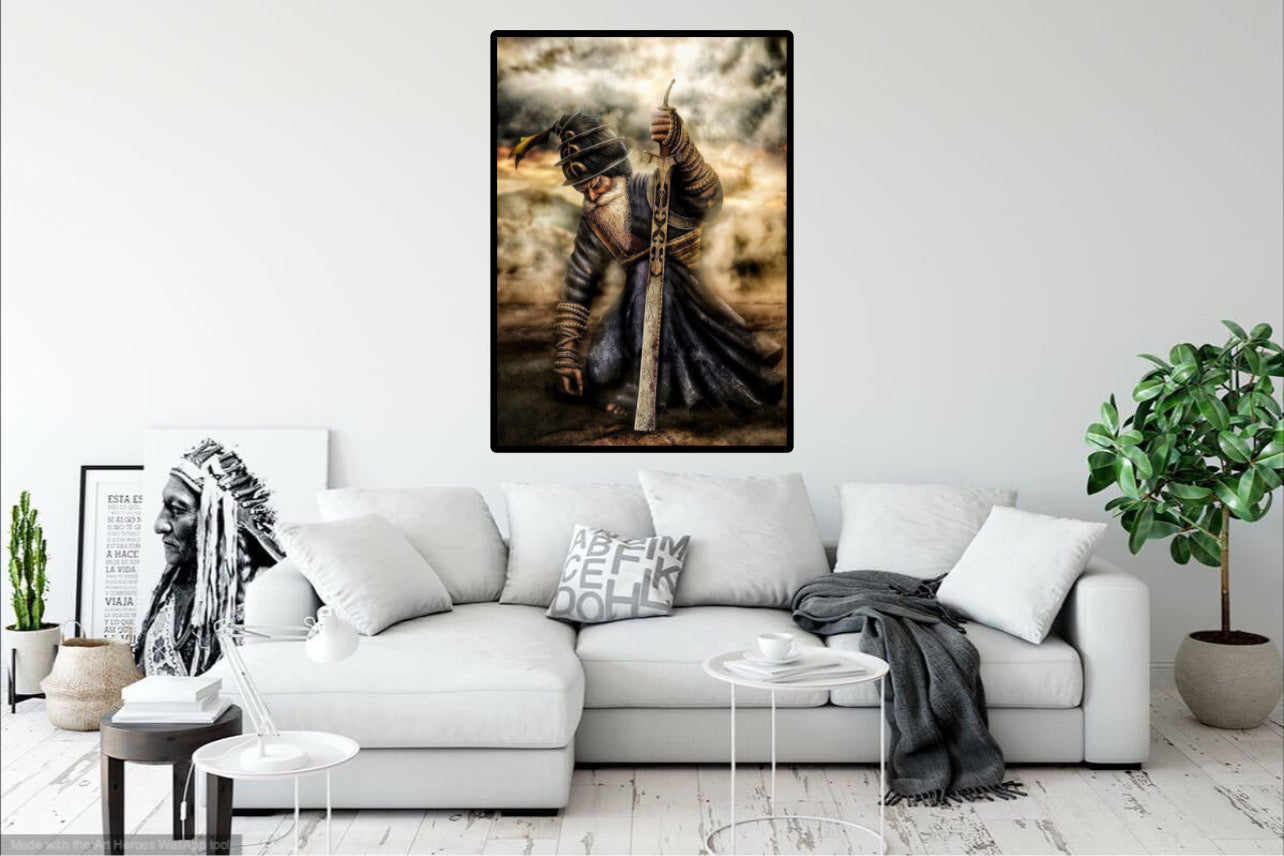 Dhan Dhan Baba Deep Singh Ji Wall Art Poster