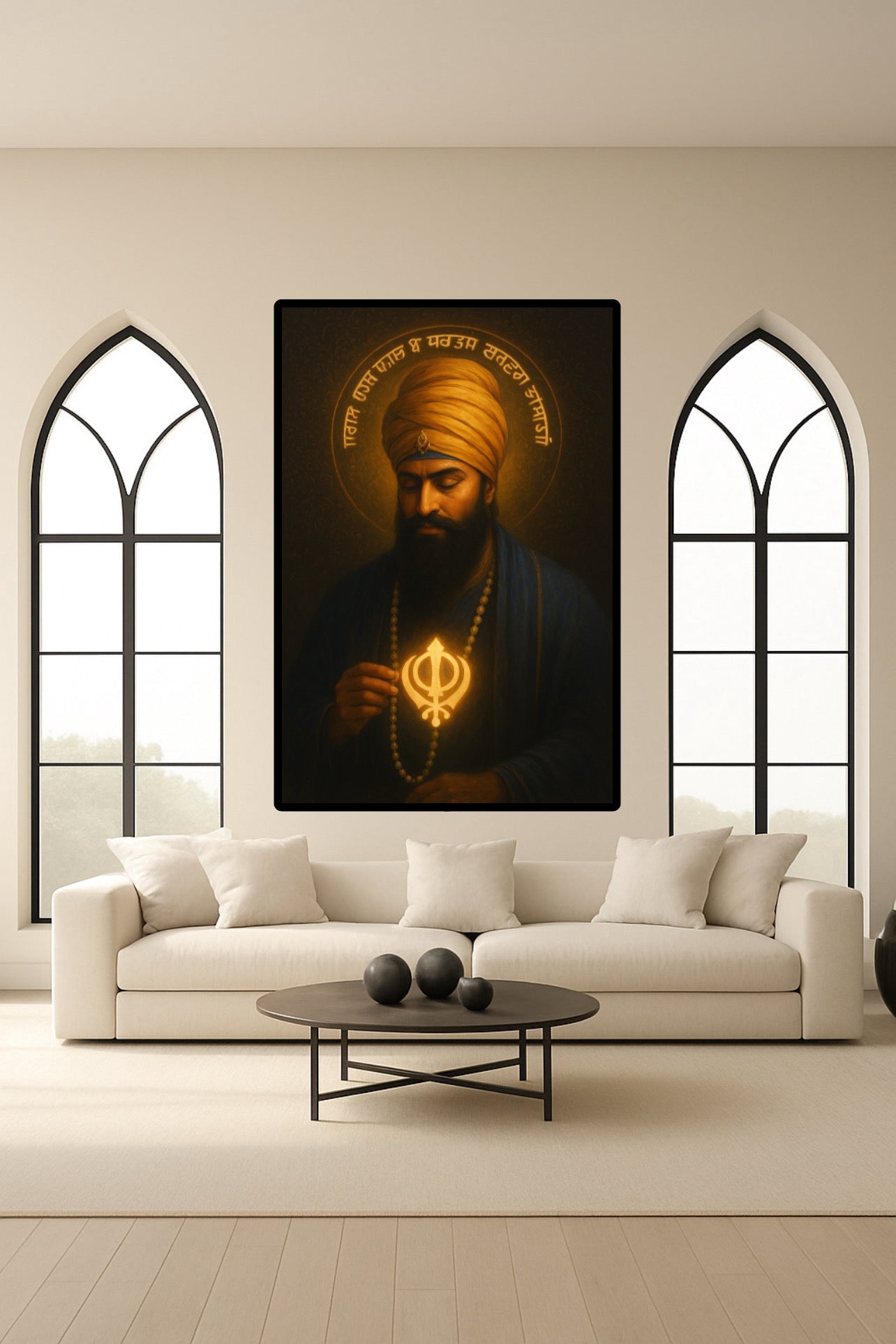 Guru Gobind Singh Ji Inspiring Ek Onkar Aesthetic Wall Art Poster