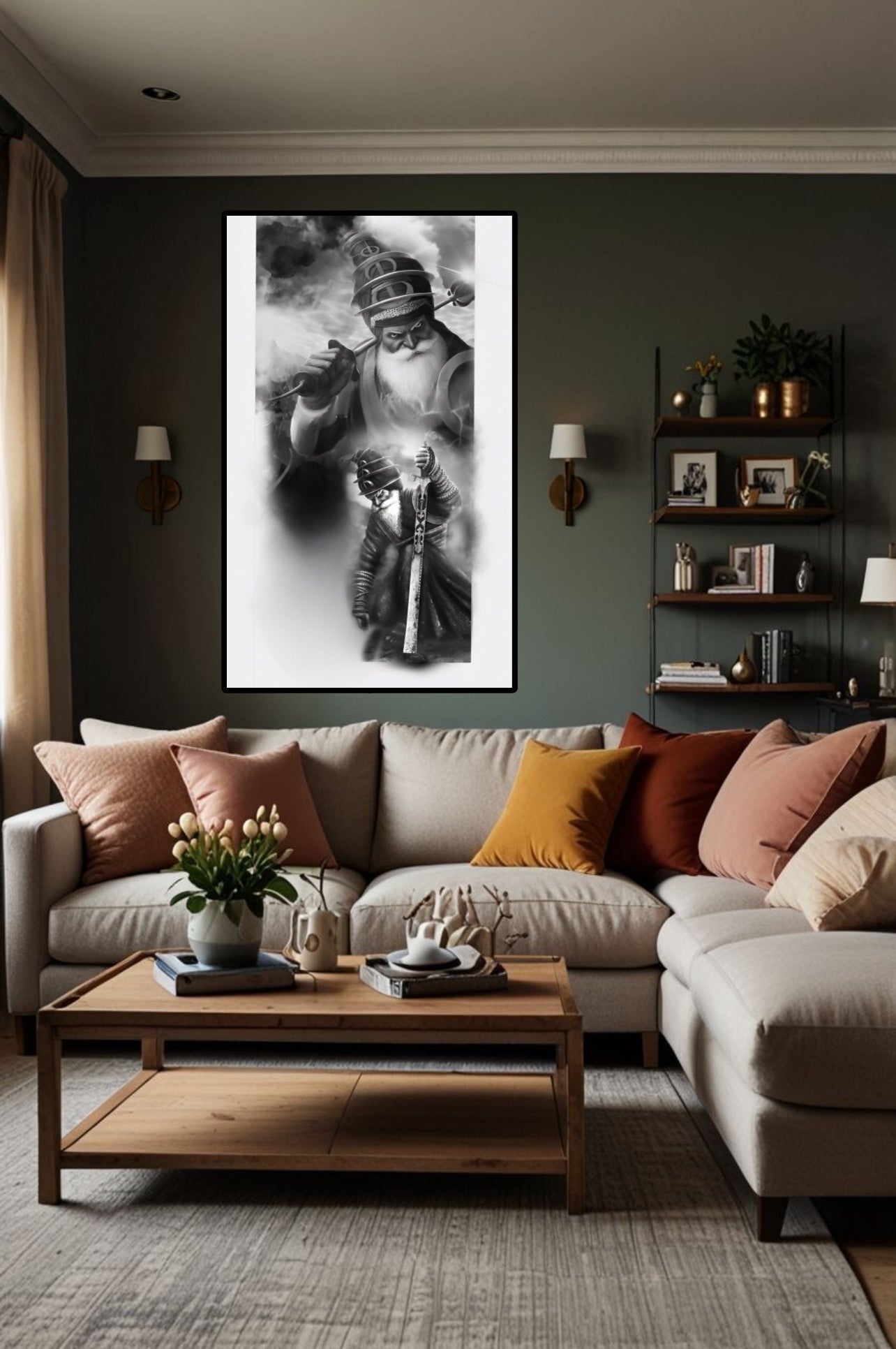 Dhan Dhan Baba Deep Singh Ji Warrior Wall Art Poster