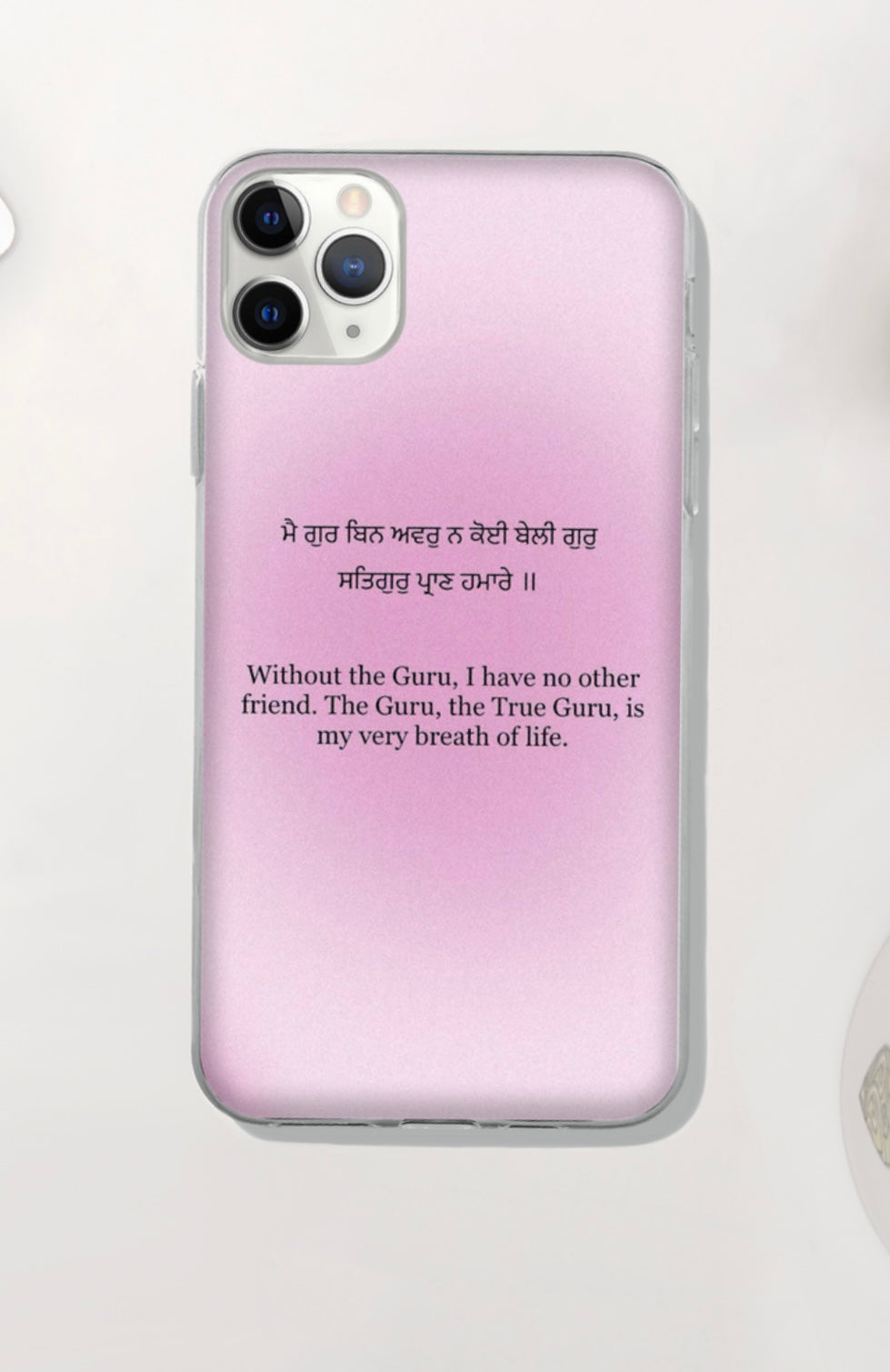 The True Guru Quote Pink Phone Case