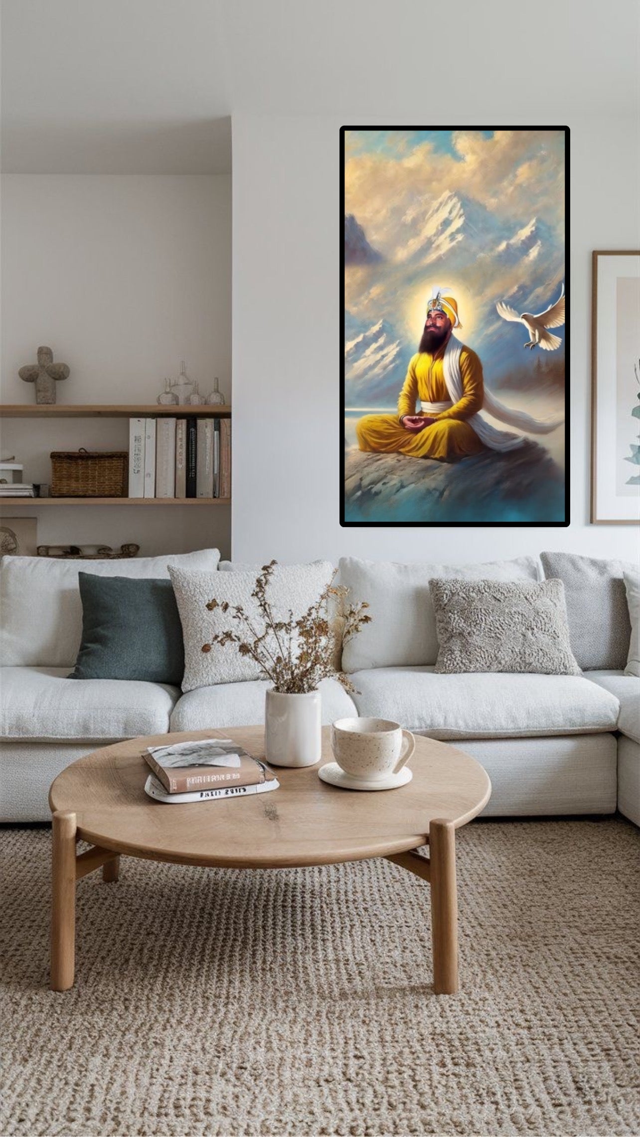 Sri Guru Gobind Singh Ji Meditating Wall Art Poster