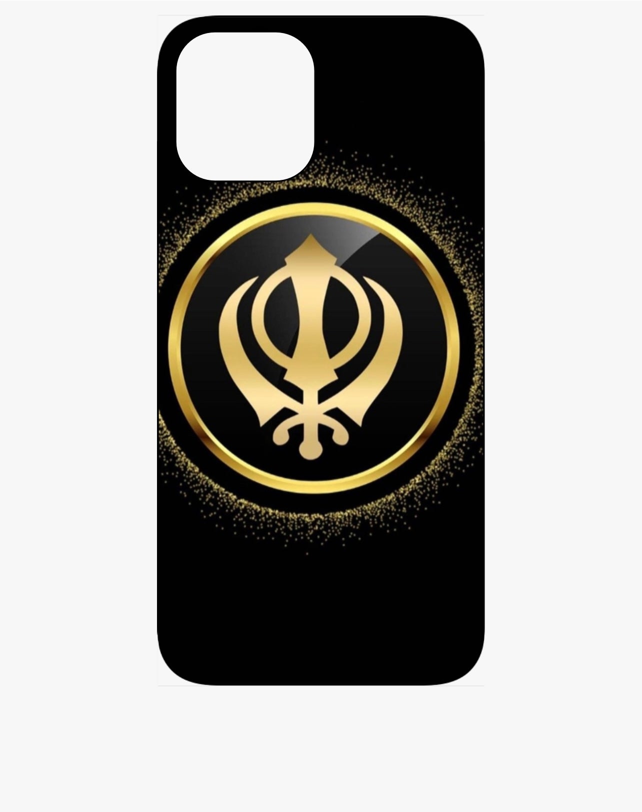 Black & Gold Khanda Phone Case