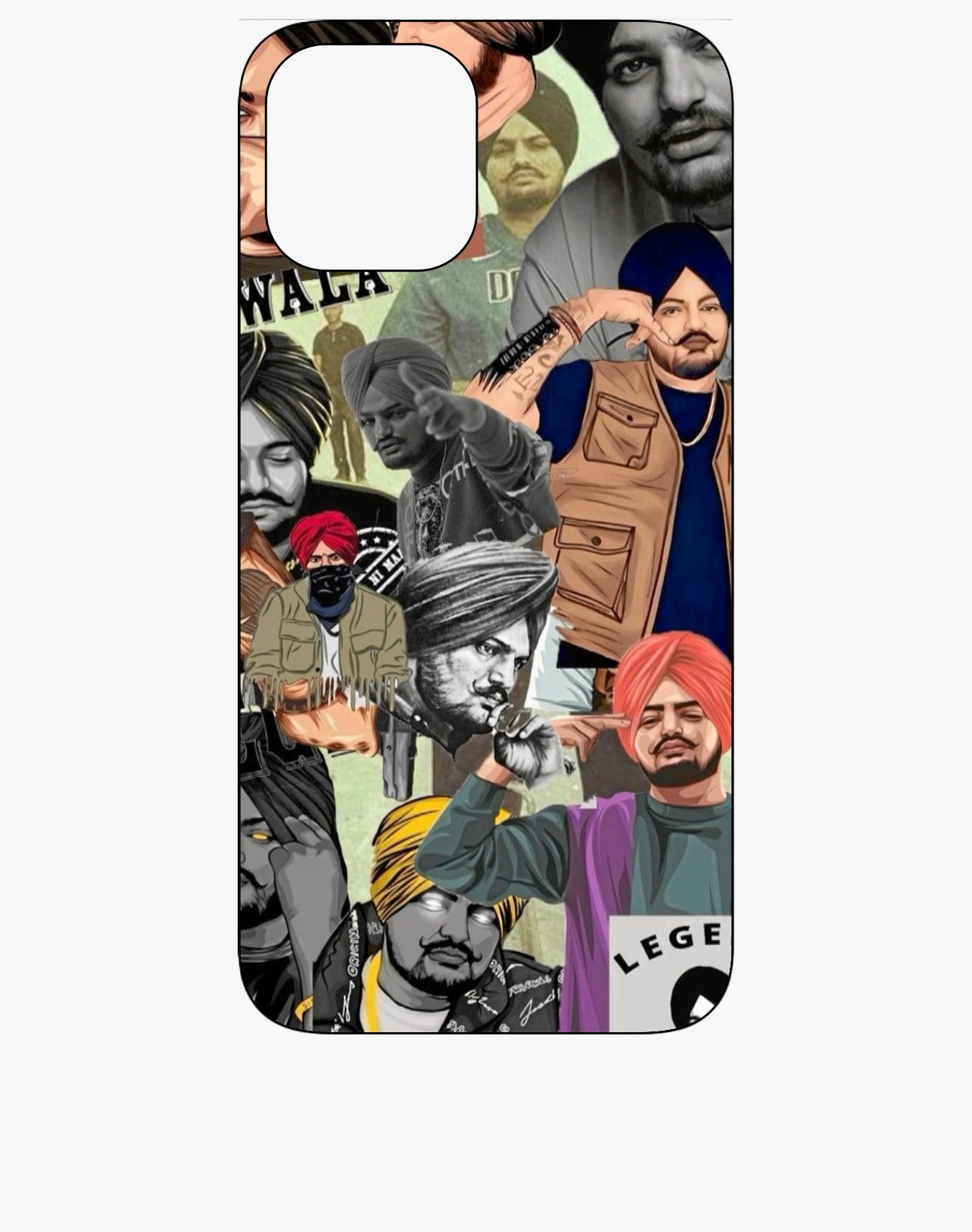 Sidhu Moose Wala Arts&Crafts Style Phone Case
