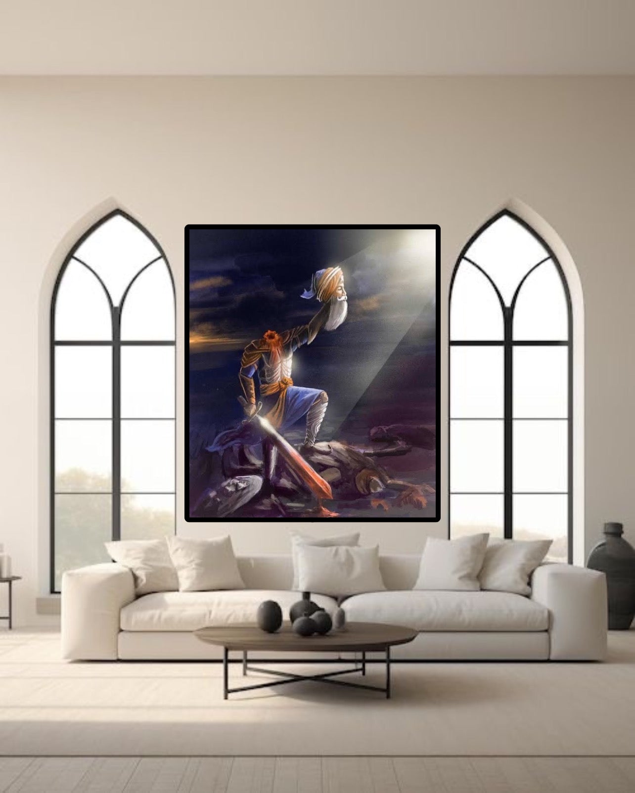 Shaheedi Martyrdom of Baba Deep Singh Ji Motivational Wall Art Poster