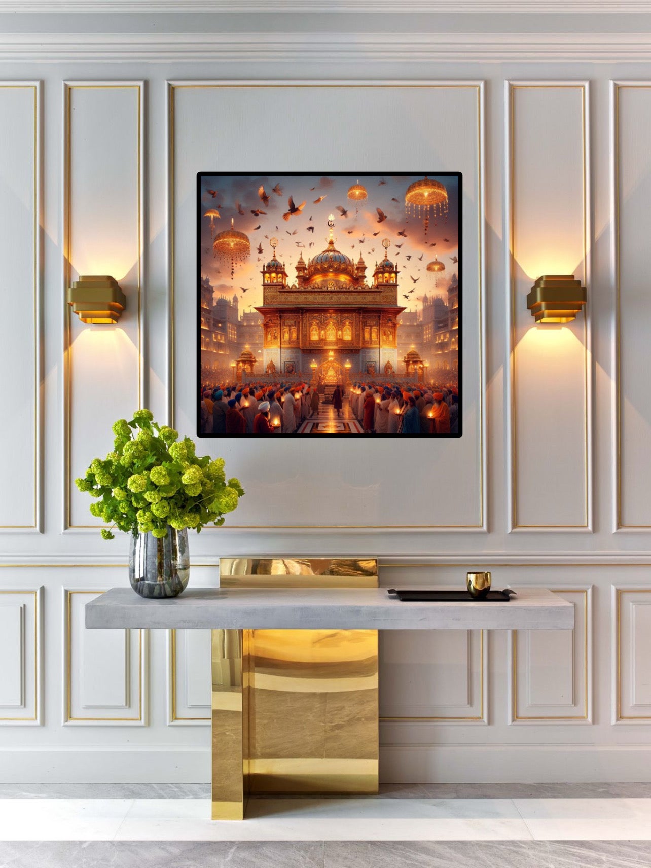 Top Flying Eagles Harmandir Sahib Golden Temple | Darbar Sahib Wall Art Poster