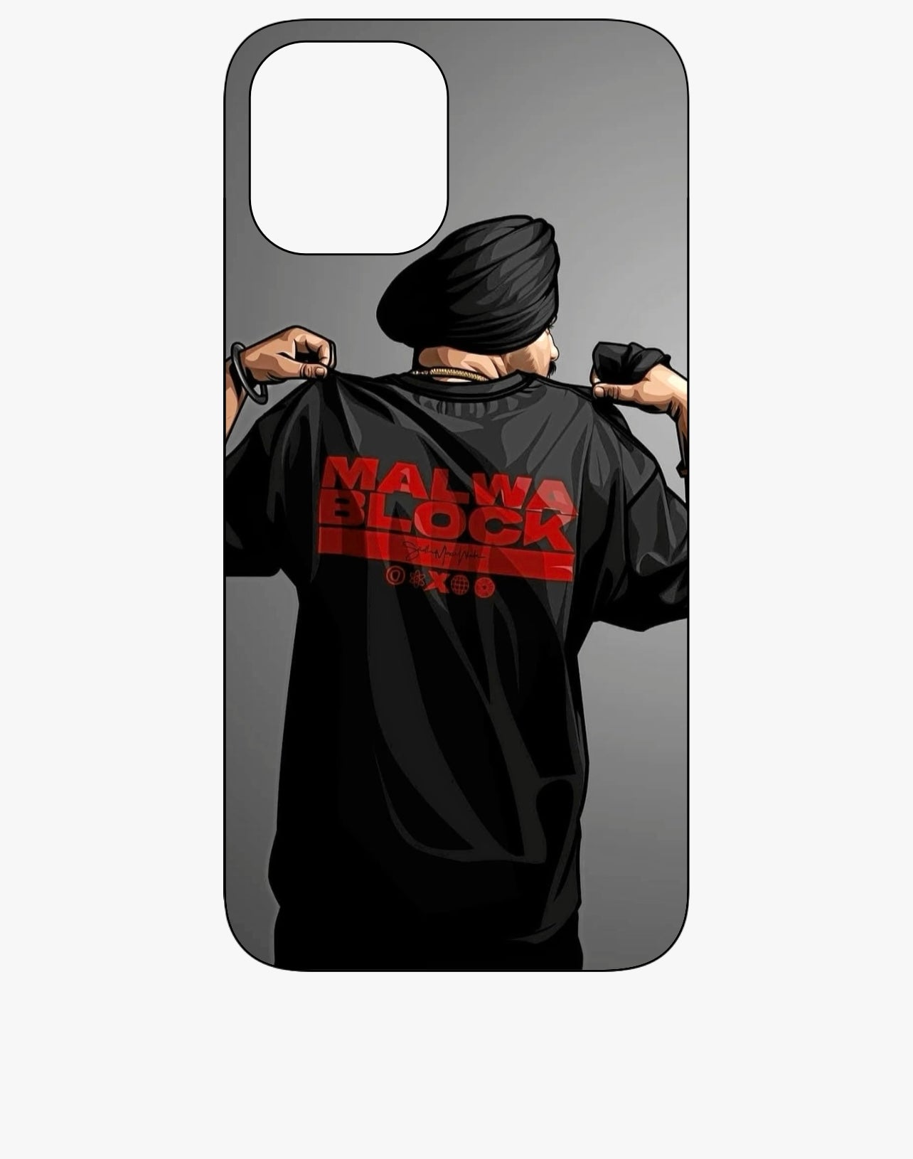 Sidhu Moose Wala Malwa Block Phone Case
