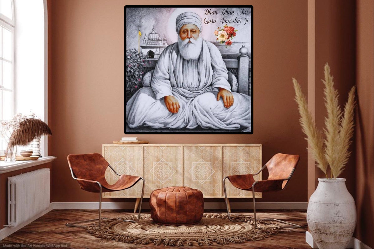Dhan Dhan Shri Guru Amardas Ji Wall Art Poster