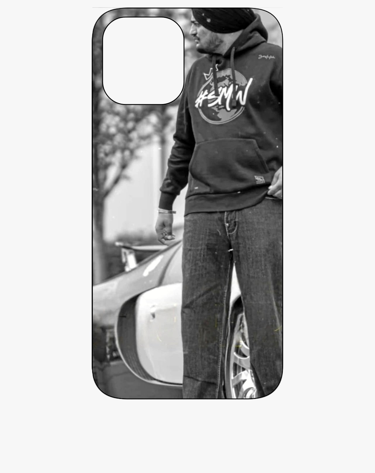 Sidhu Moose Wala Black & Grey Legend Phone Case