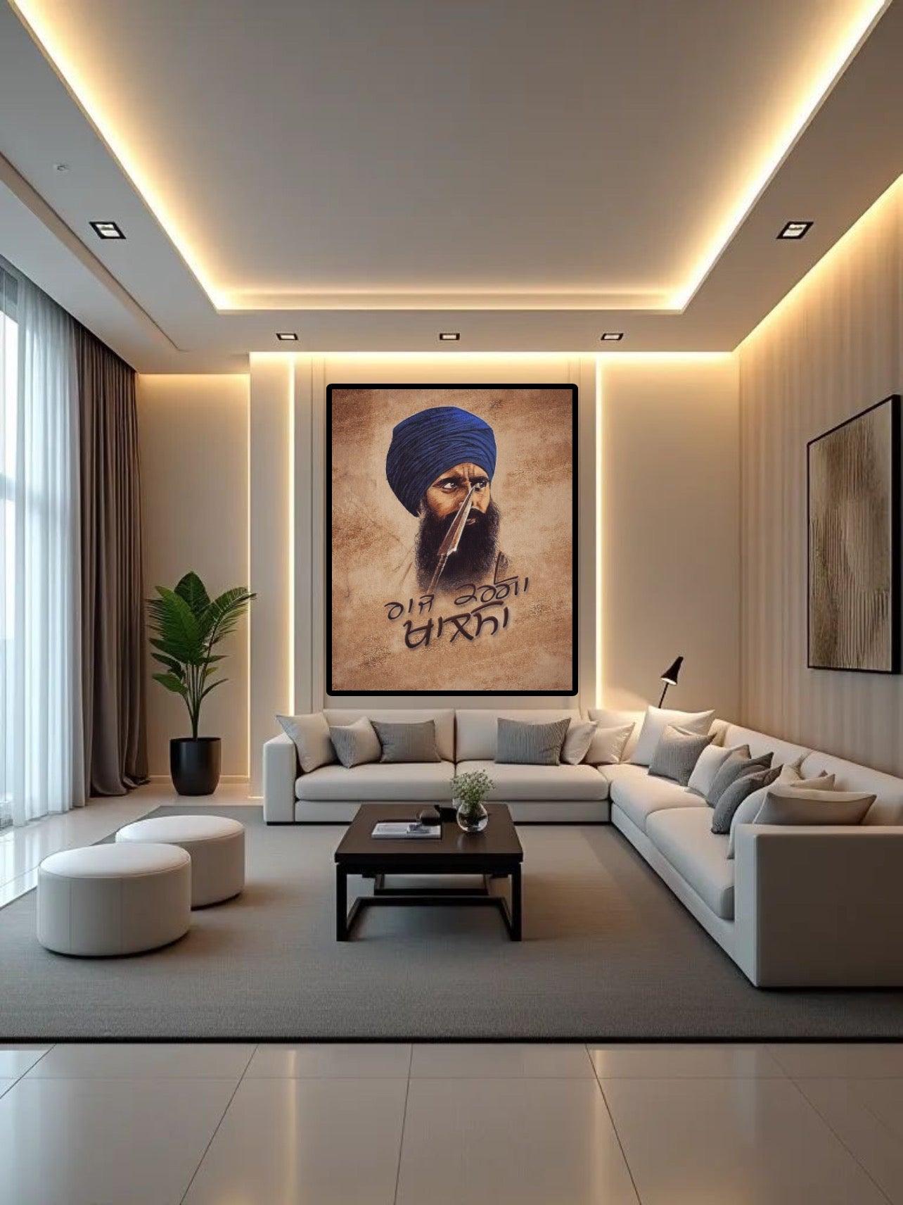 Sikhi Sant Giani Jarnail Singh Ji Khalsa Bhindrawale Wall Art Poster