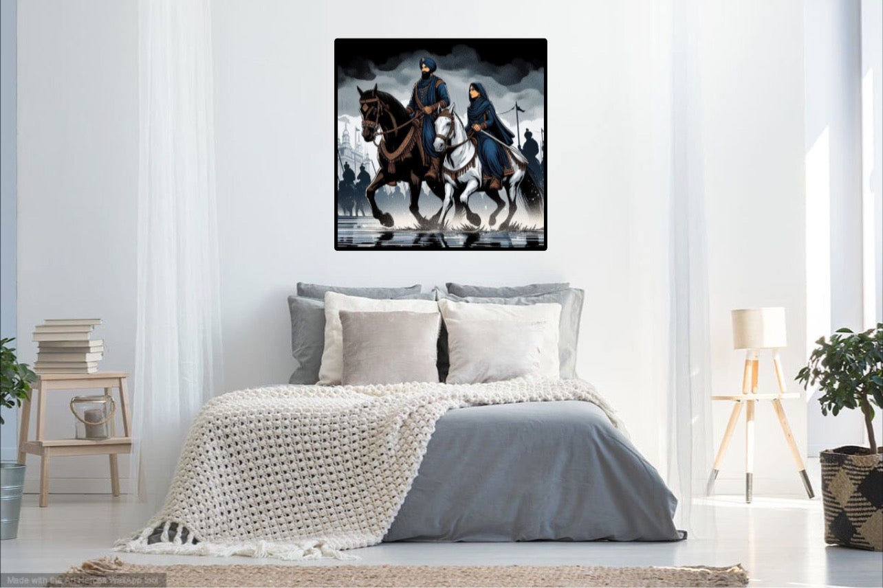 Sikhi Singh & Singhni Warriors Wall Art Poster