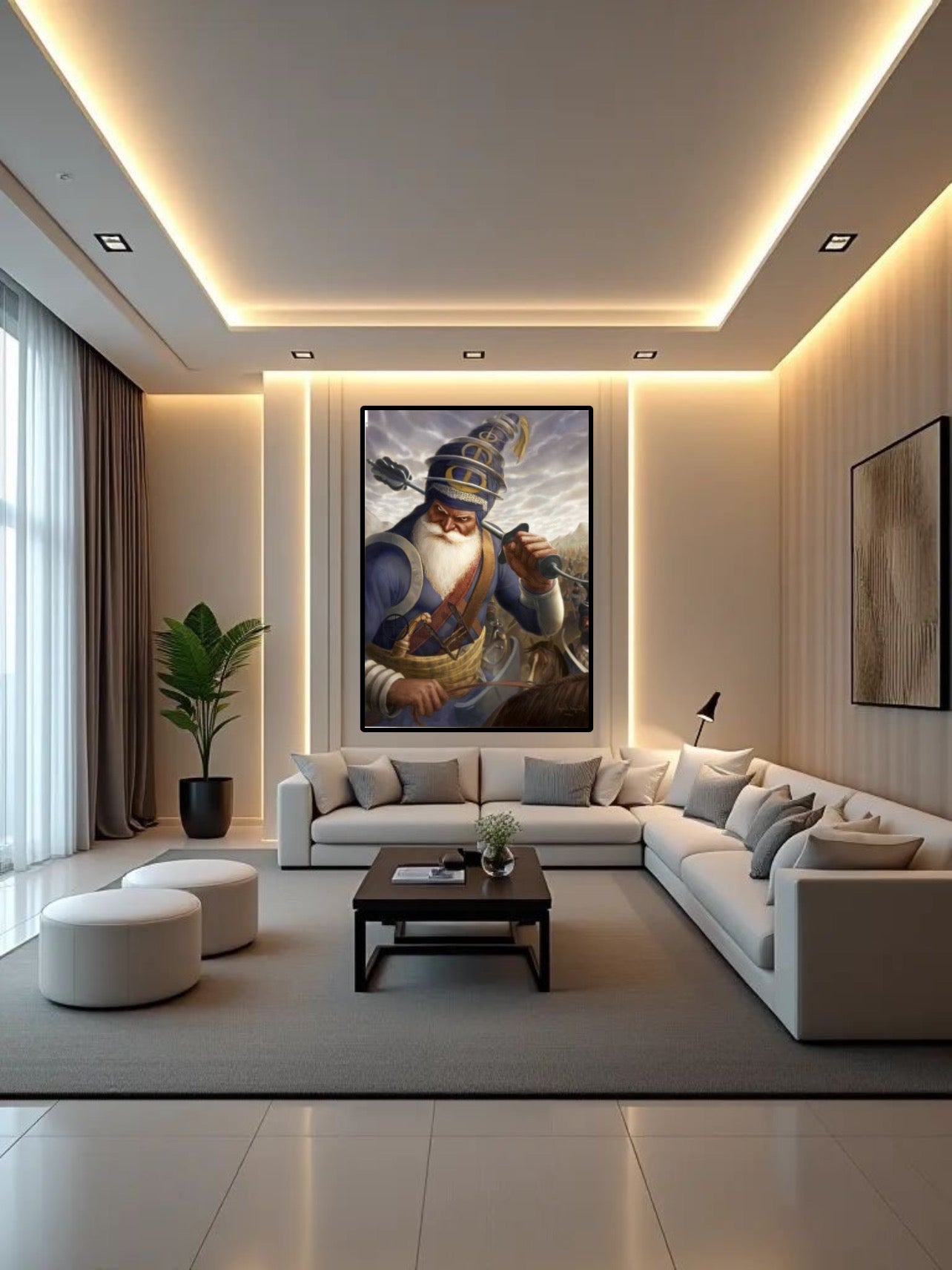 Motivational Sikhi Warrior Dhan Dhan Baba Deep Singh Ji Wall Art Poster