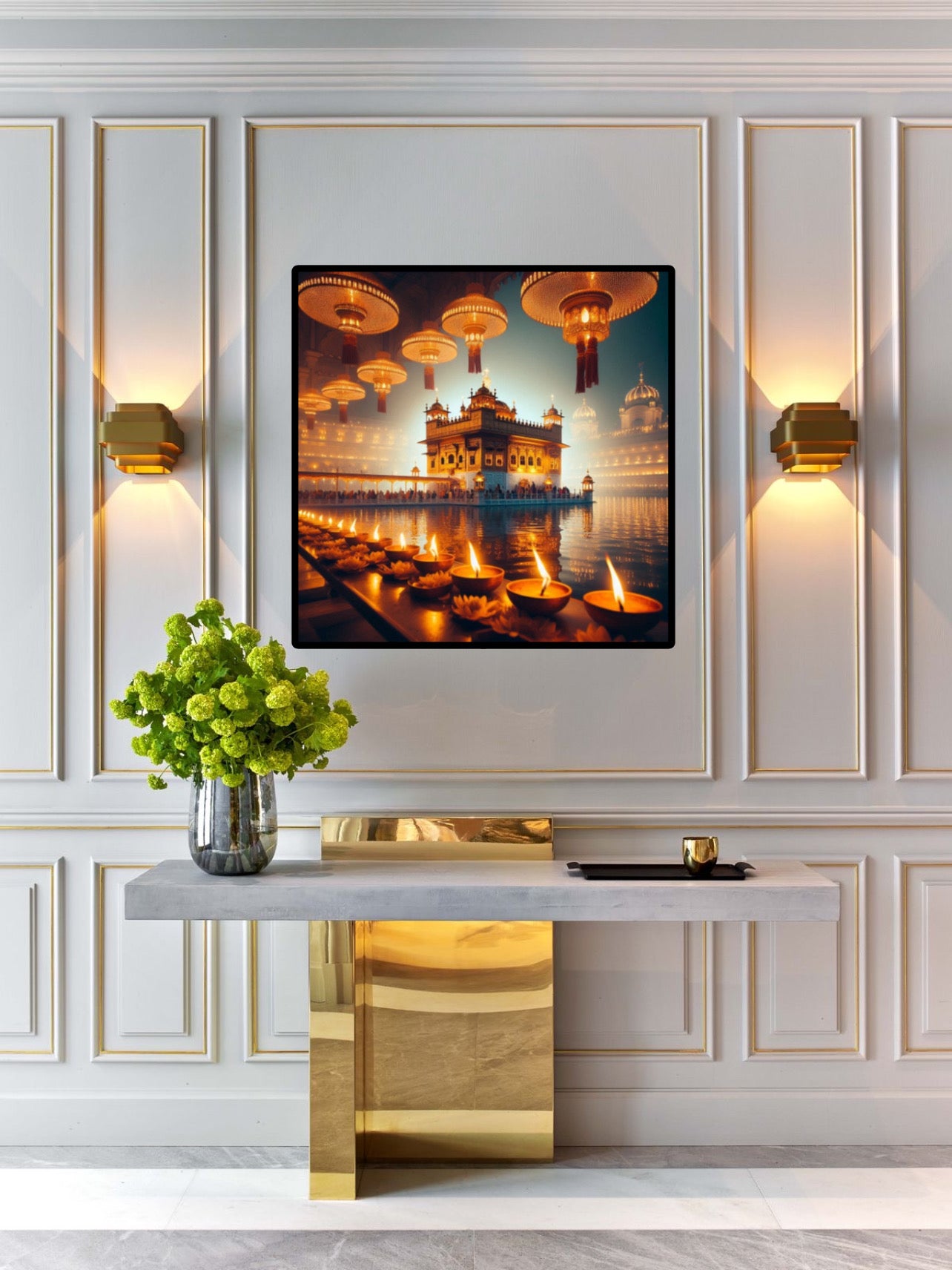 Harmandir Sahib Golden Temple Bandi Chhor Diwas Lights Wall Art Poster