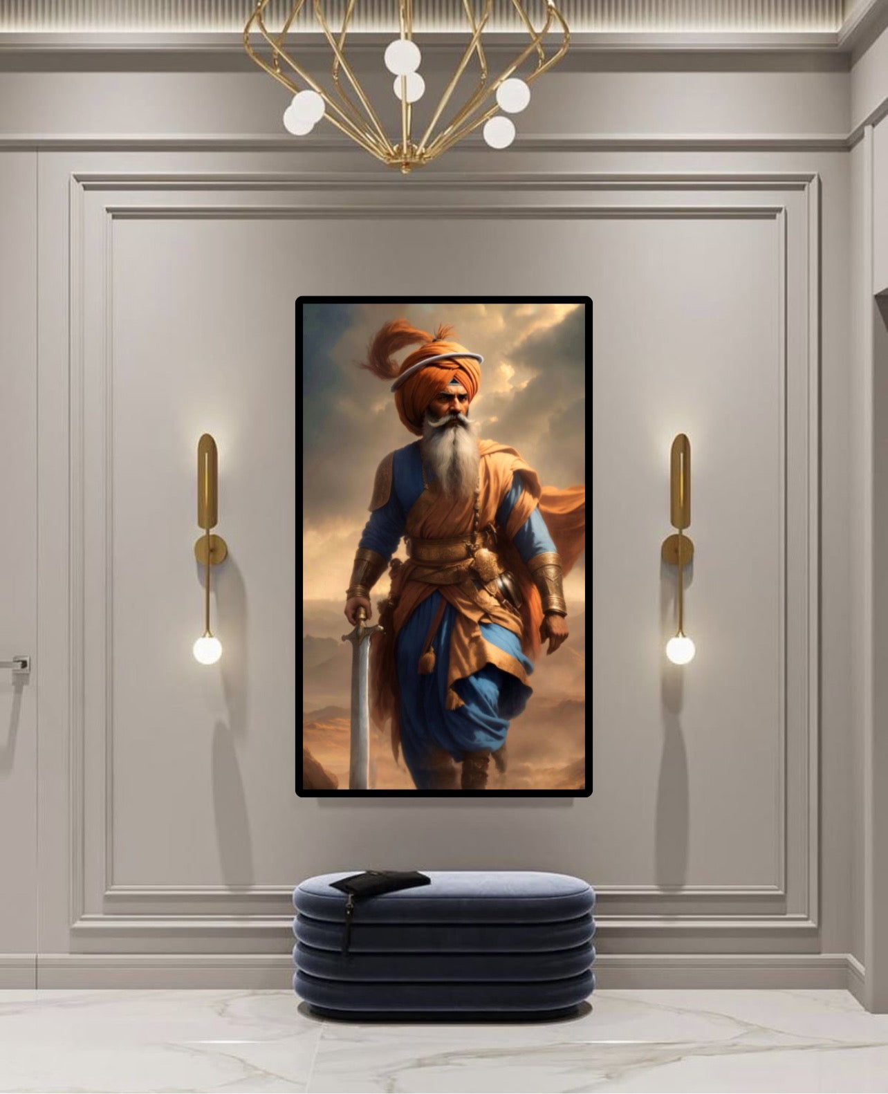 Sikhi Inspired Warrior Historical Piece Wall Art Poster