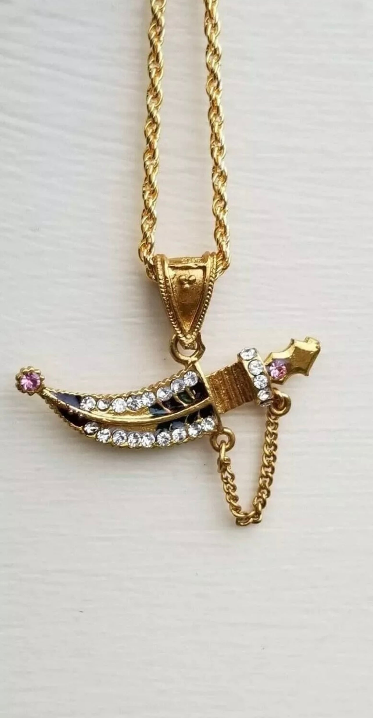 Stunning Punjabi Sikh Kirpan Pendant Necklace