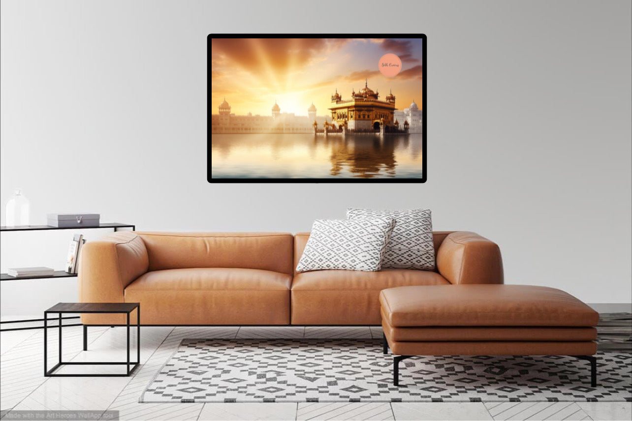 Sikhi Amrit Vela Harmandir Sahib Golden Temple Wall Art Poster