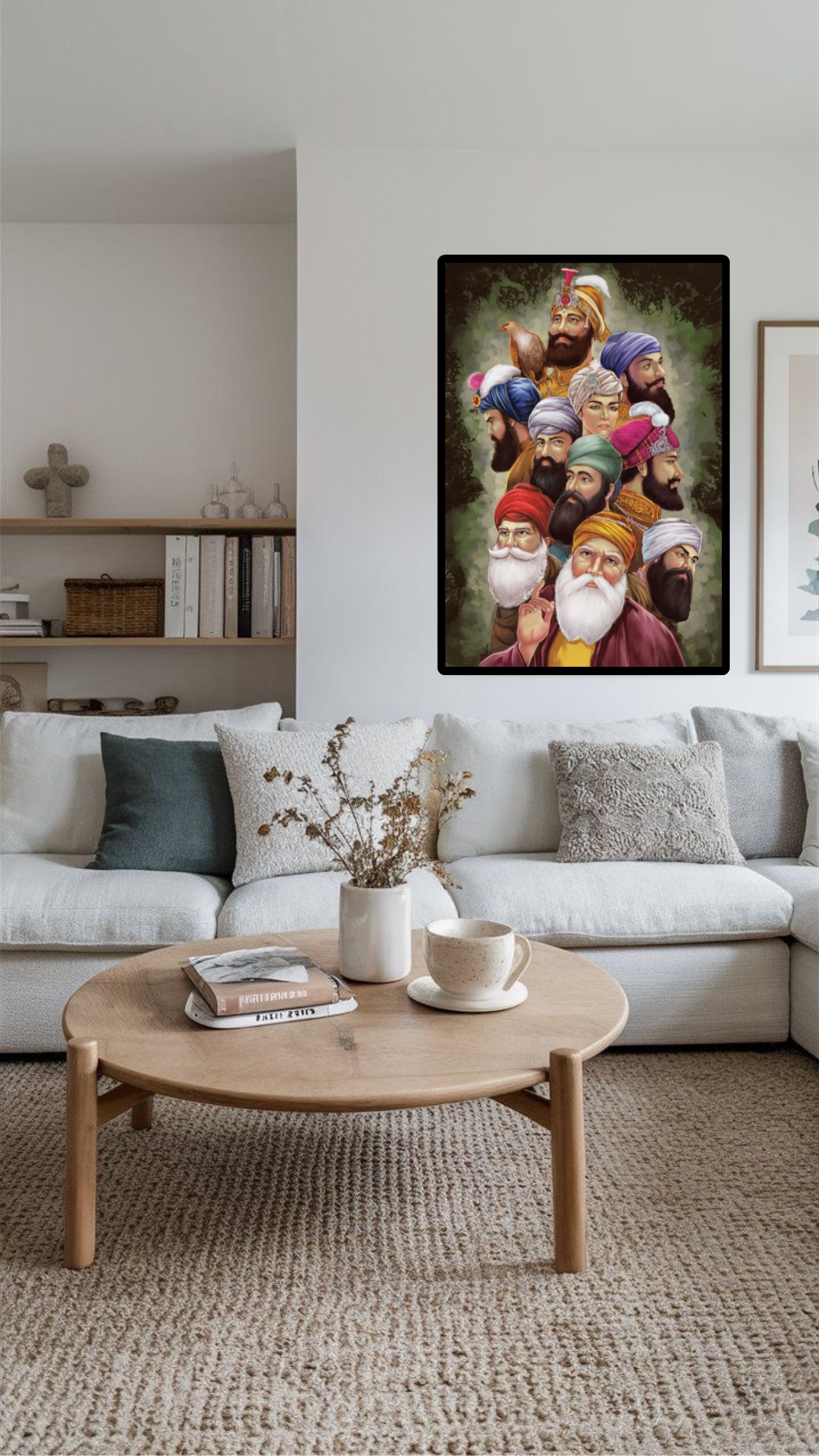 Sikh 10 Gurus Wall Art Poster