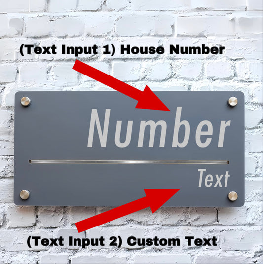 Custom 3D Acrylic House Number Door Sign | Plaque
