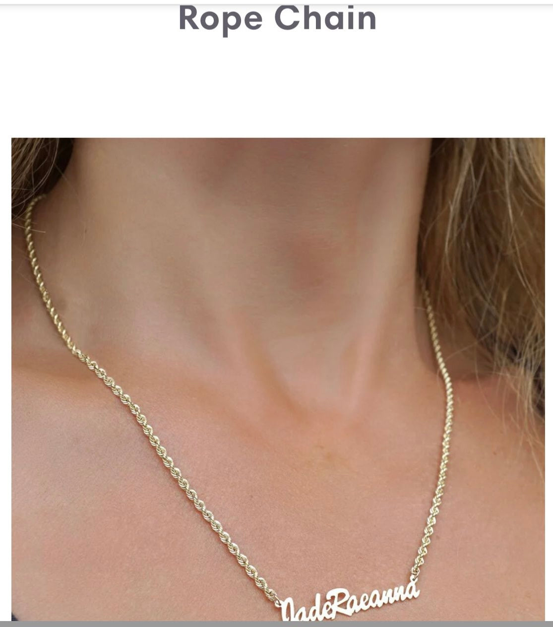 English Style Customisable Name Necklace Pendant