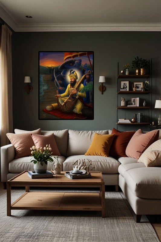 Sikhi Guru Gobind Singh Ji Historical Instrument Wall Art Poster