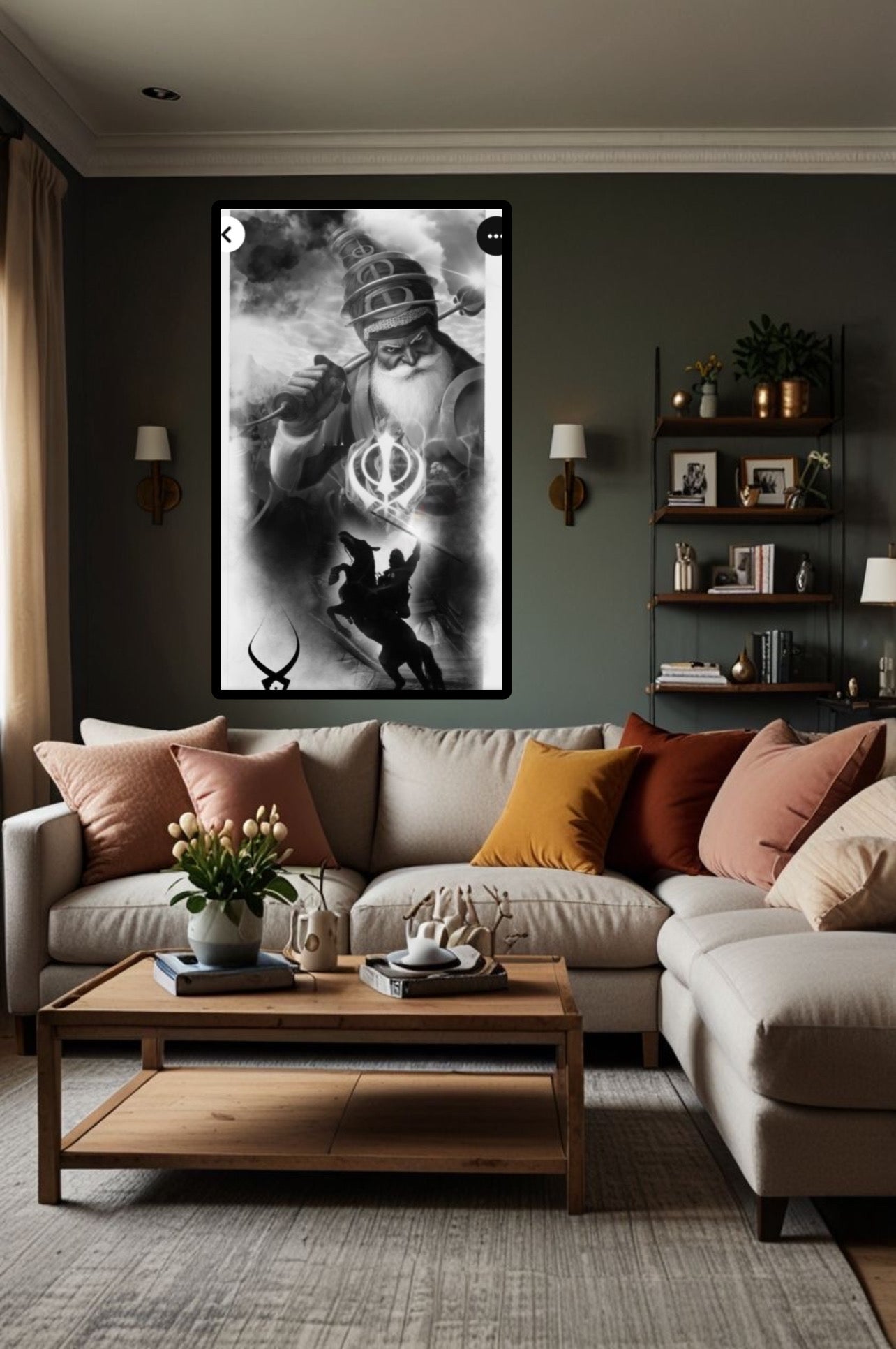 Baba Deep Singh Ji Warrior Sikhi Inspired Wall Art Poster