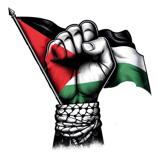 Solidarity With Palestine Country Flag 18K Plated Pendant Necklace