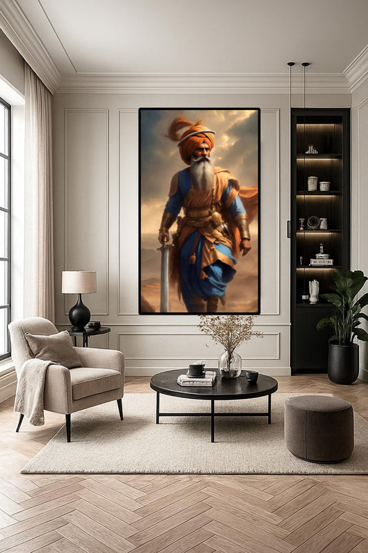 Sikhi Inspired Warrior Historical Piece Wall Art Poster