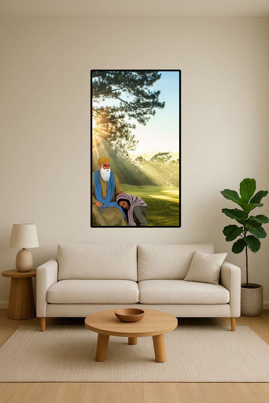 Sikhi Guru Saab Haunsla Motivational Wall Art Poster