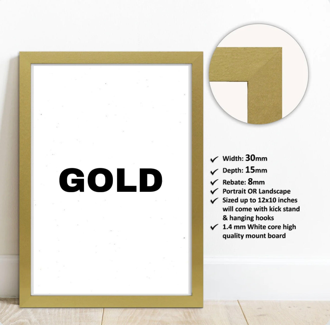 Premium Quality Wall Art Frames (Colours available)
