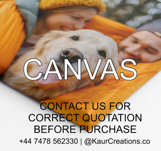 Customisable Wall Art Poster in Canvas Piece