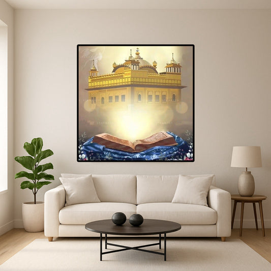 Sikhi Guru Granth Sahib Harmandir Golden Temple Wall Art Poster