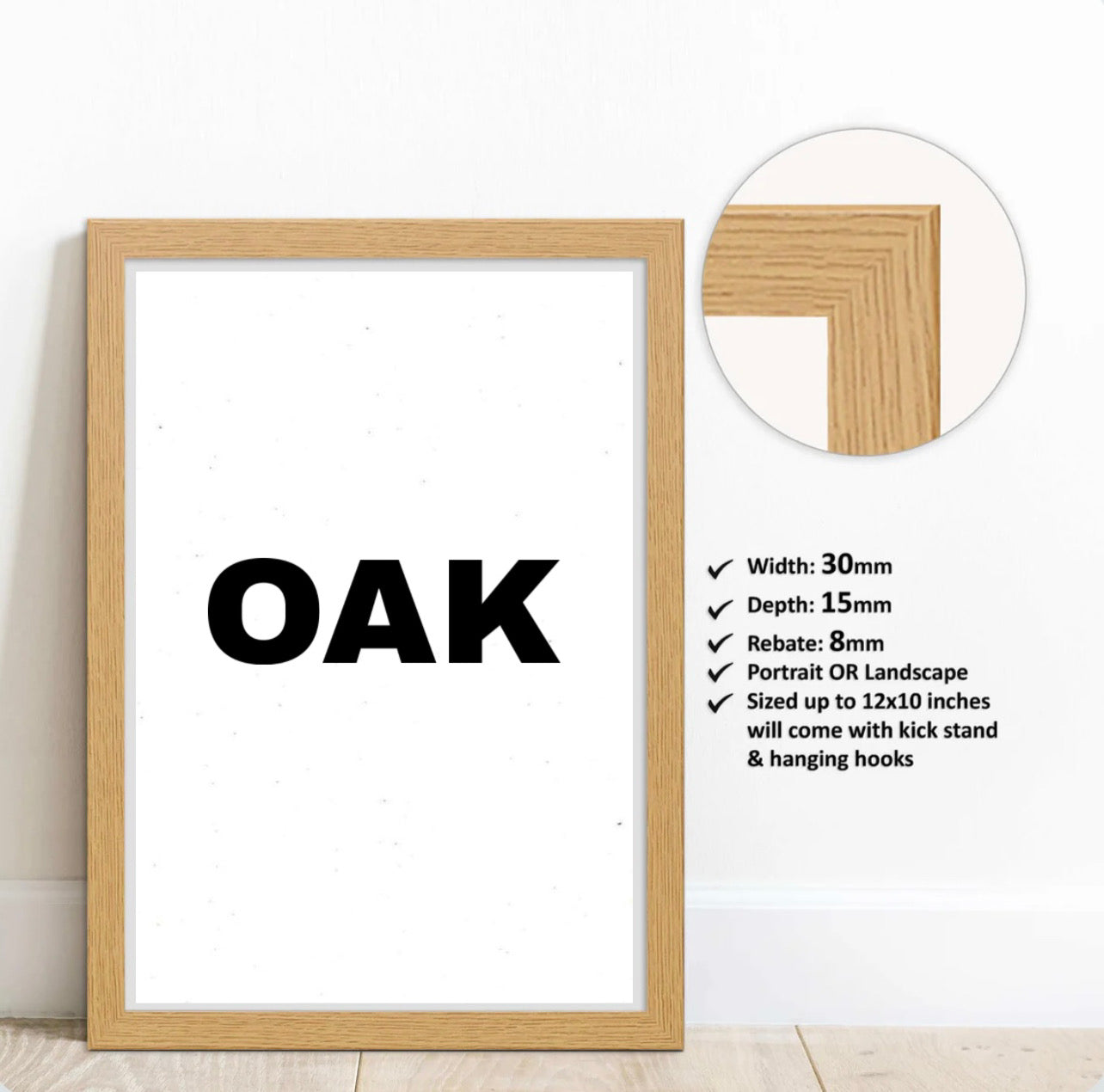 Premium Quality Wall Art Frames (Colours available)