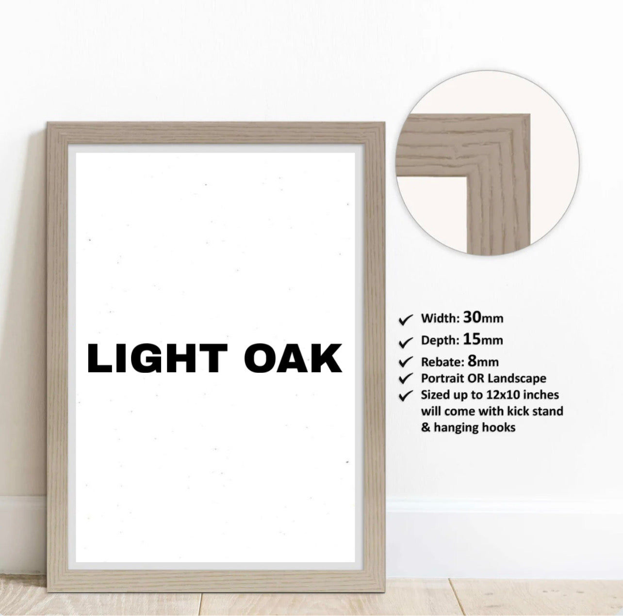 Premium Quality Wall Art Frames (Colours available)
