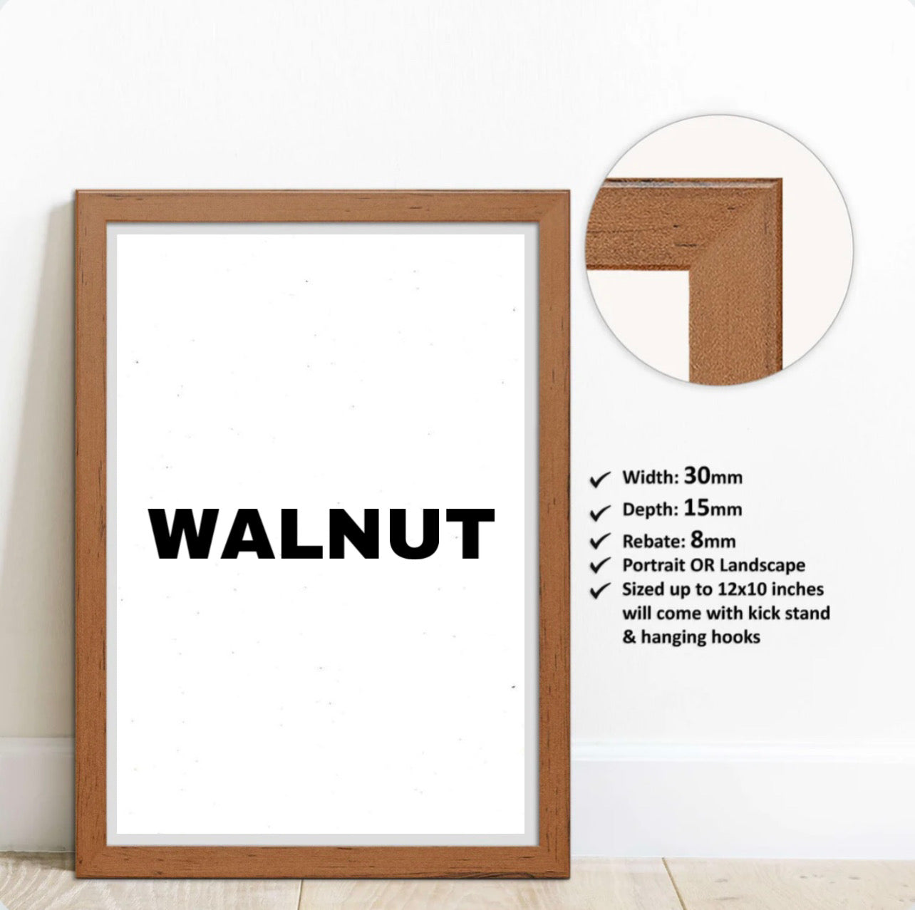 Premium Quality Wall Art Frames (Colours available)