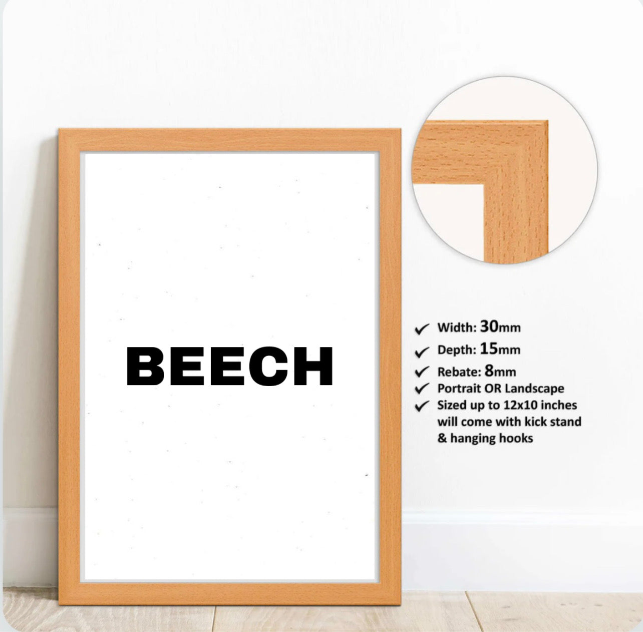 Premium Quality Wall Art Frames (Colours available)