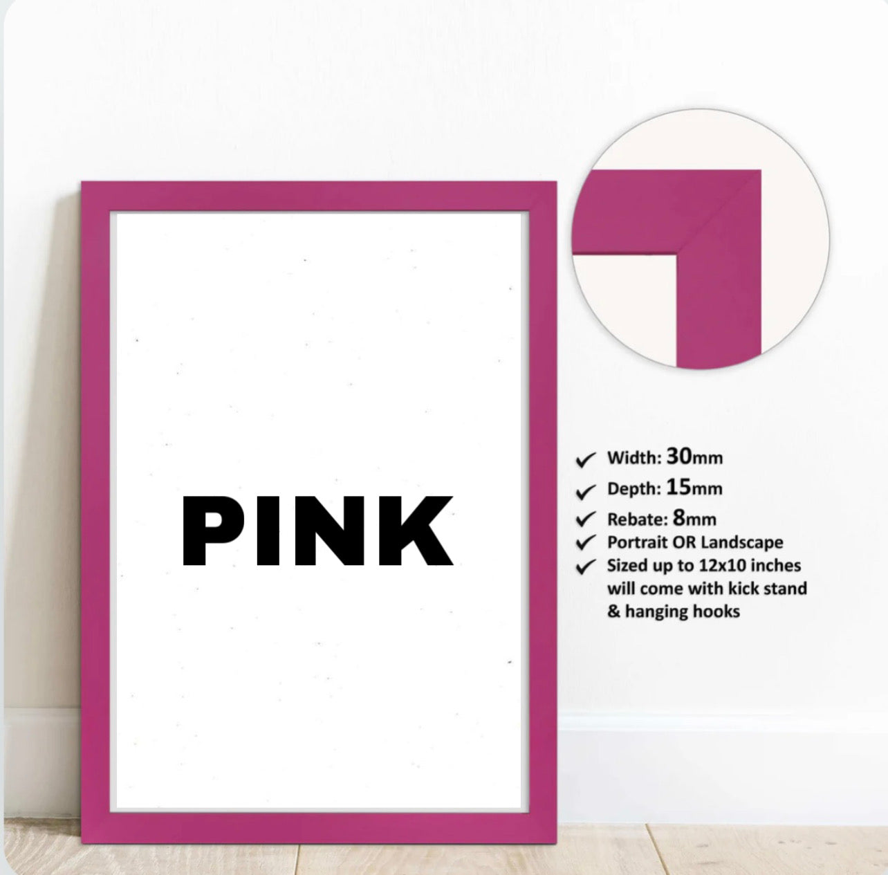 Premium Quality Wall Art Frames (Colours available)