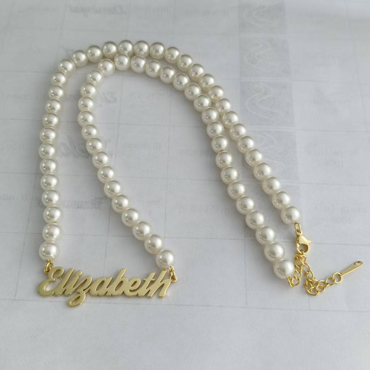 English Style Customisable Name Necklace Pendant