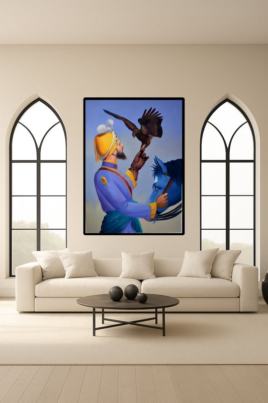 Sikhi Eagle Inspiring Guru Wall Art Poster