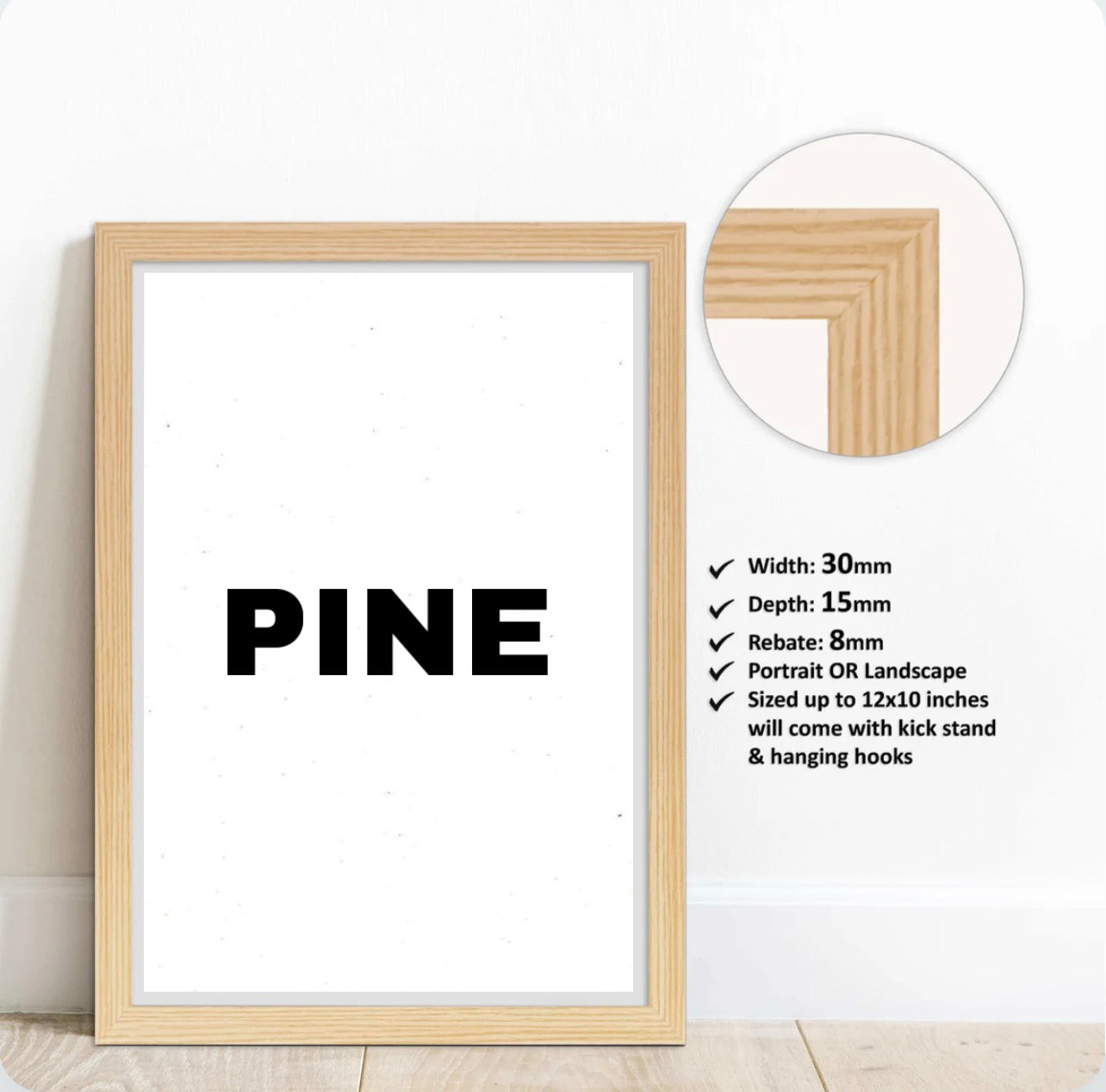 Premium Quality Wall Art Frames (Colours available)