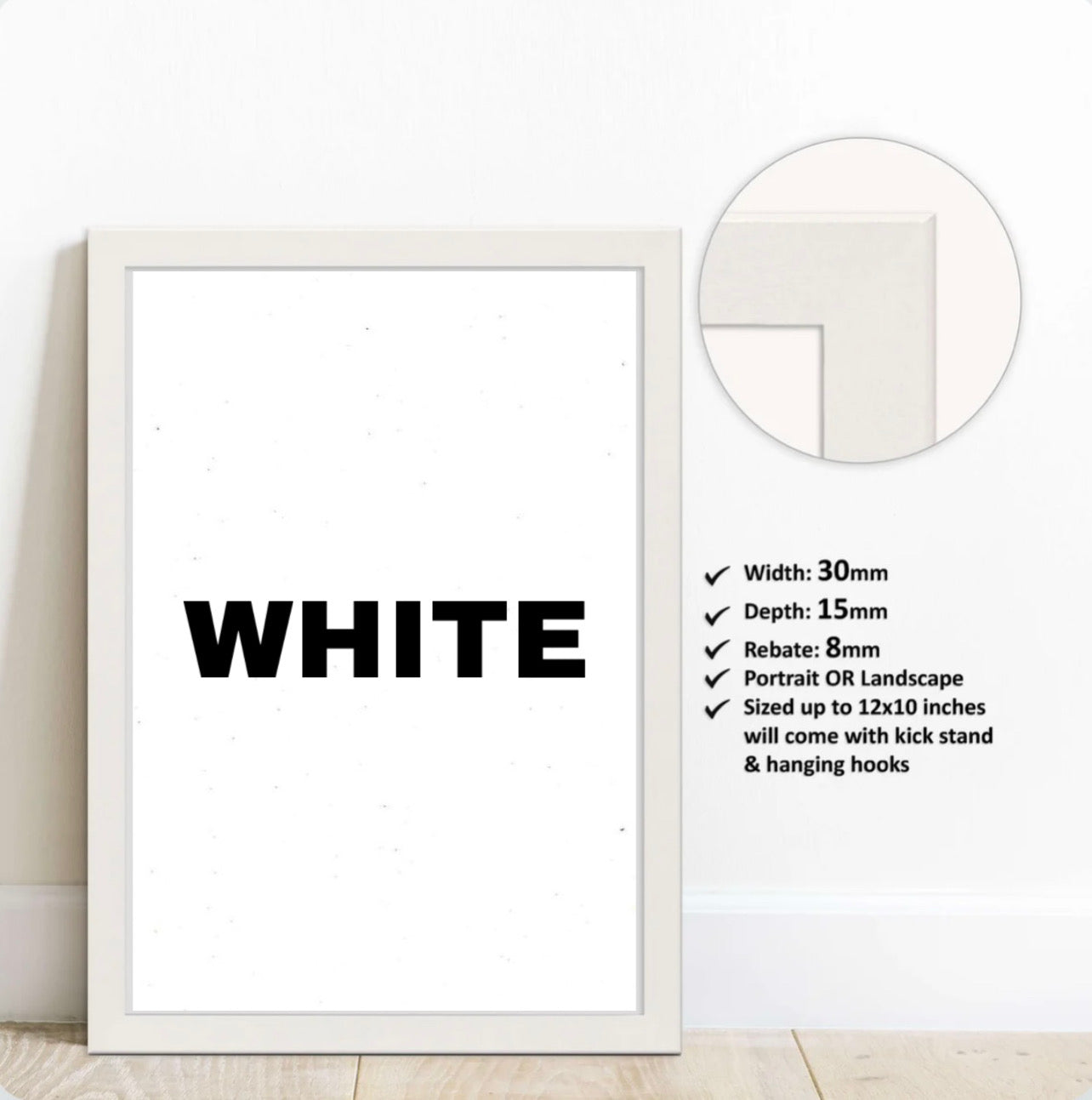 Premium Quality Wall Art Frames (Colours available)