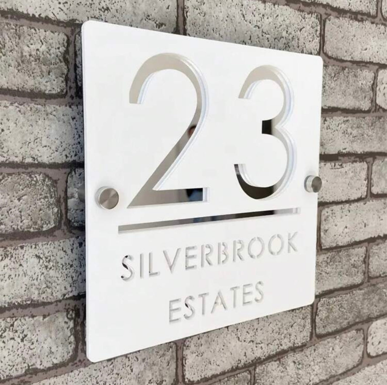 Custom 3D Acrylic House Number Door Sign | Plaque