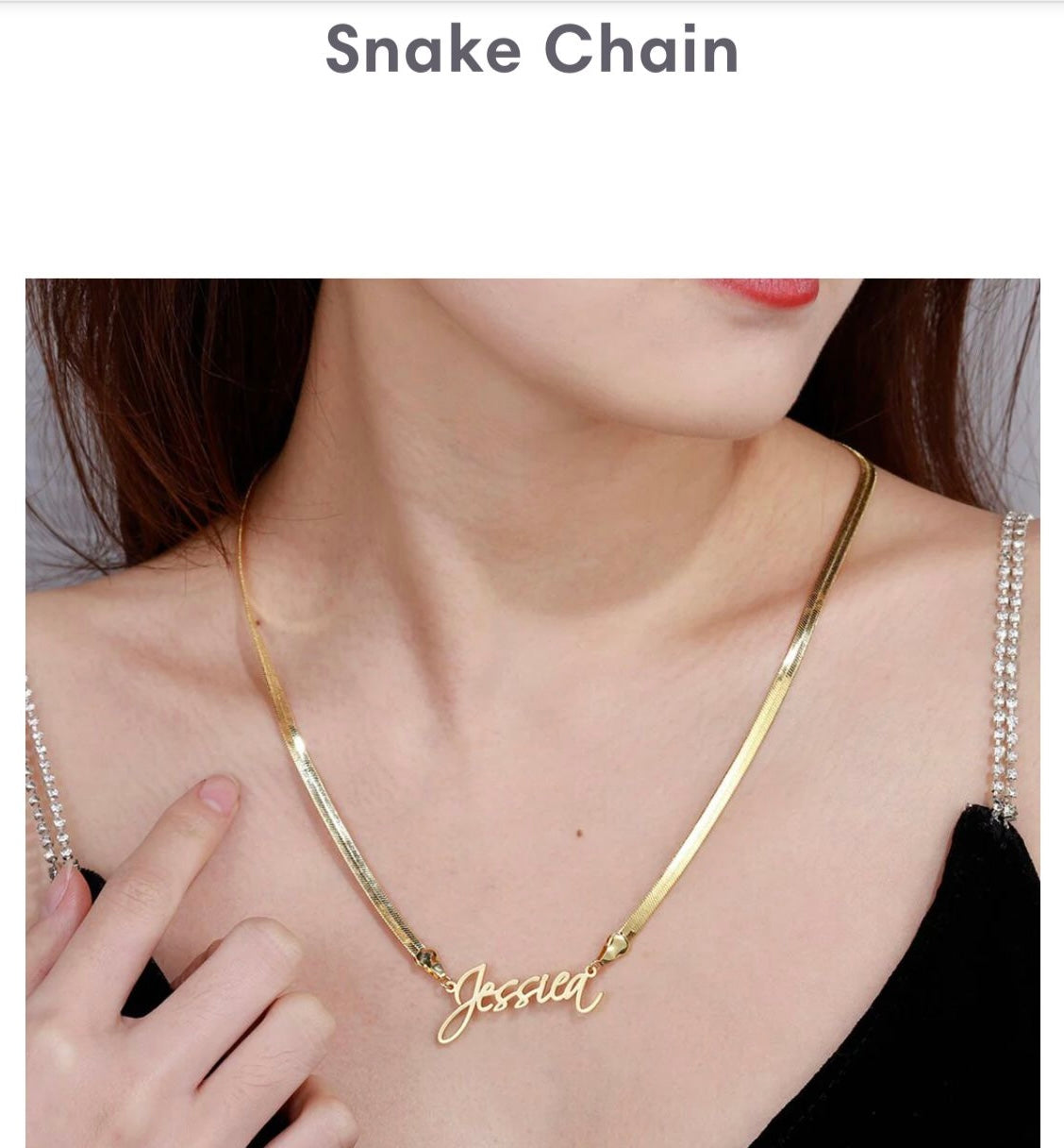 English Style Customisable Name Necklace Pendant