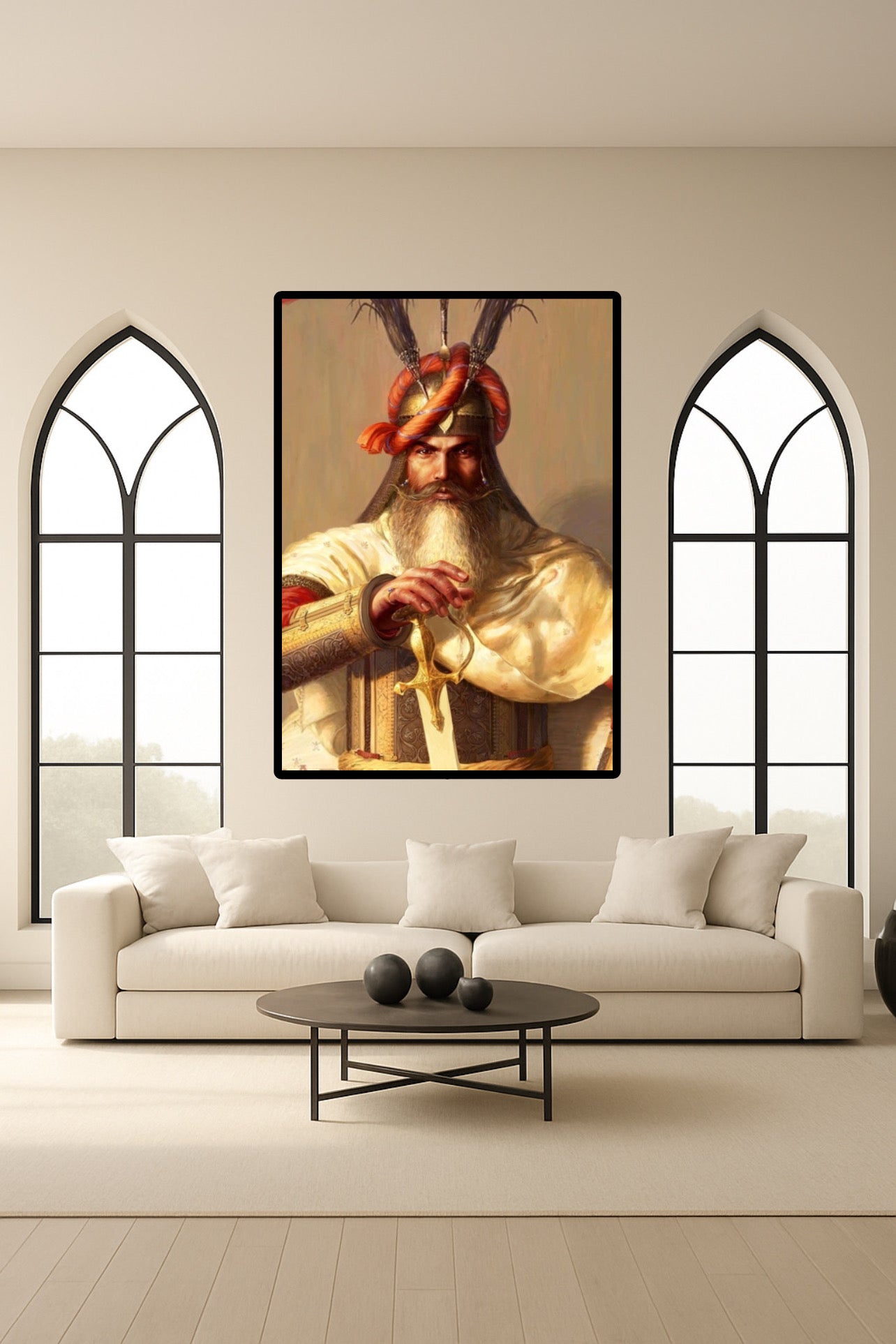 Sardar Hari Singh Nalwa Powerful Wall Art Poster