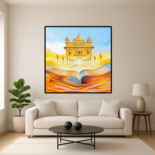 Sikhi Guru Granth Sahib Golden Temple Harmandir Sahib Wall Art Poster