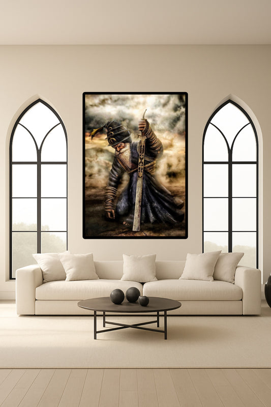 Dhan Dhan Baba Deep Singh Ji Wall Art Poster